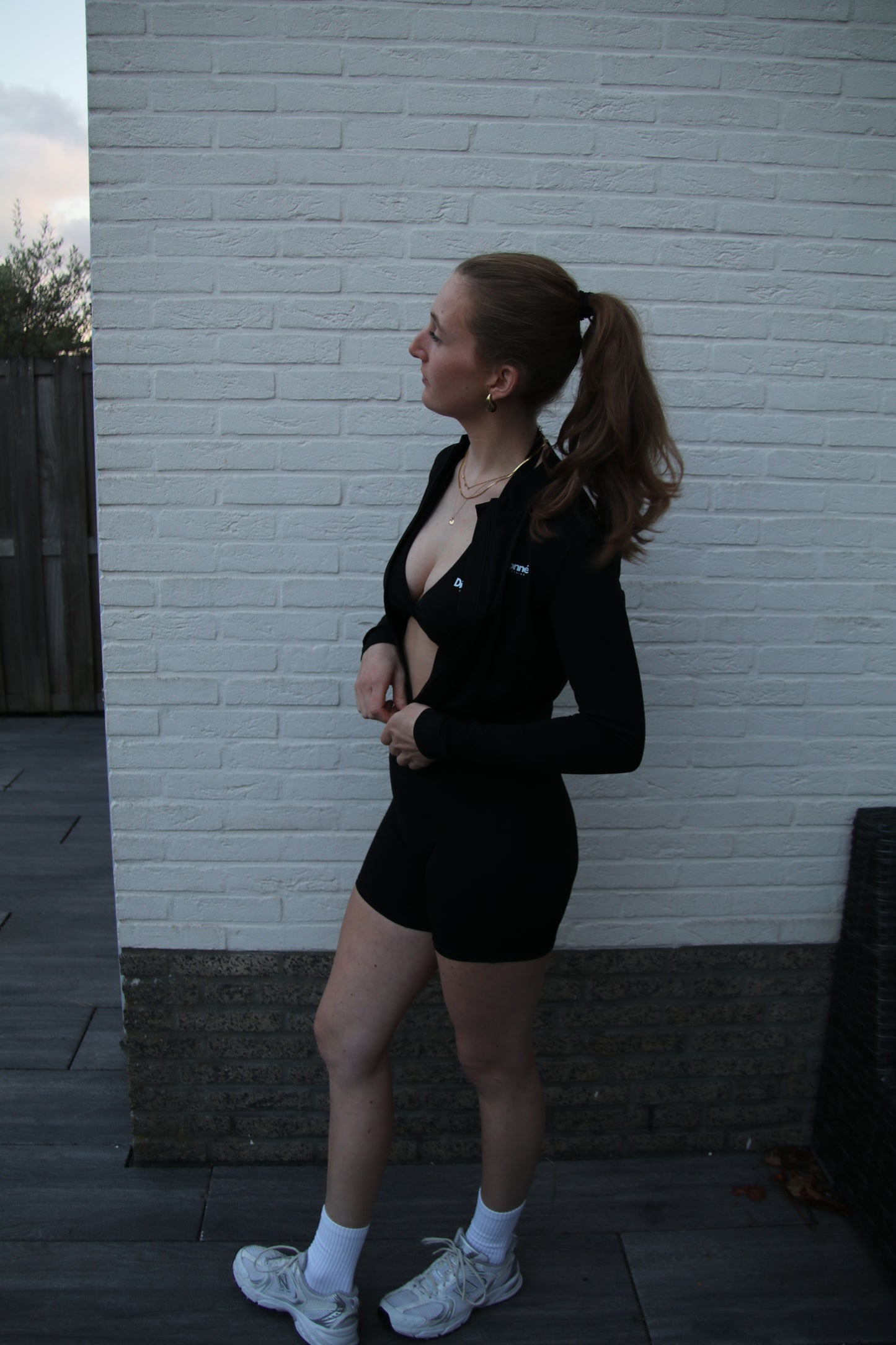 Zwart sport vest