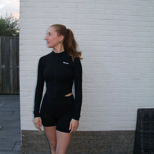 Zwart sport vest