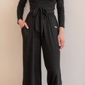 Straight leg pants black