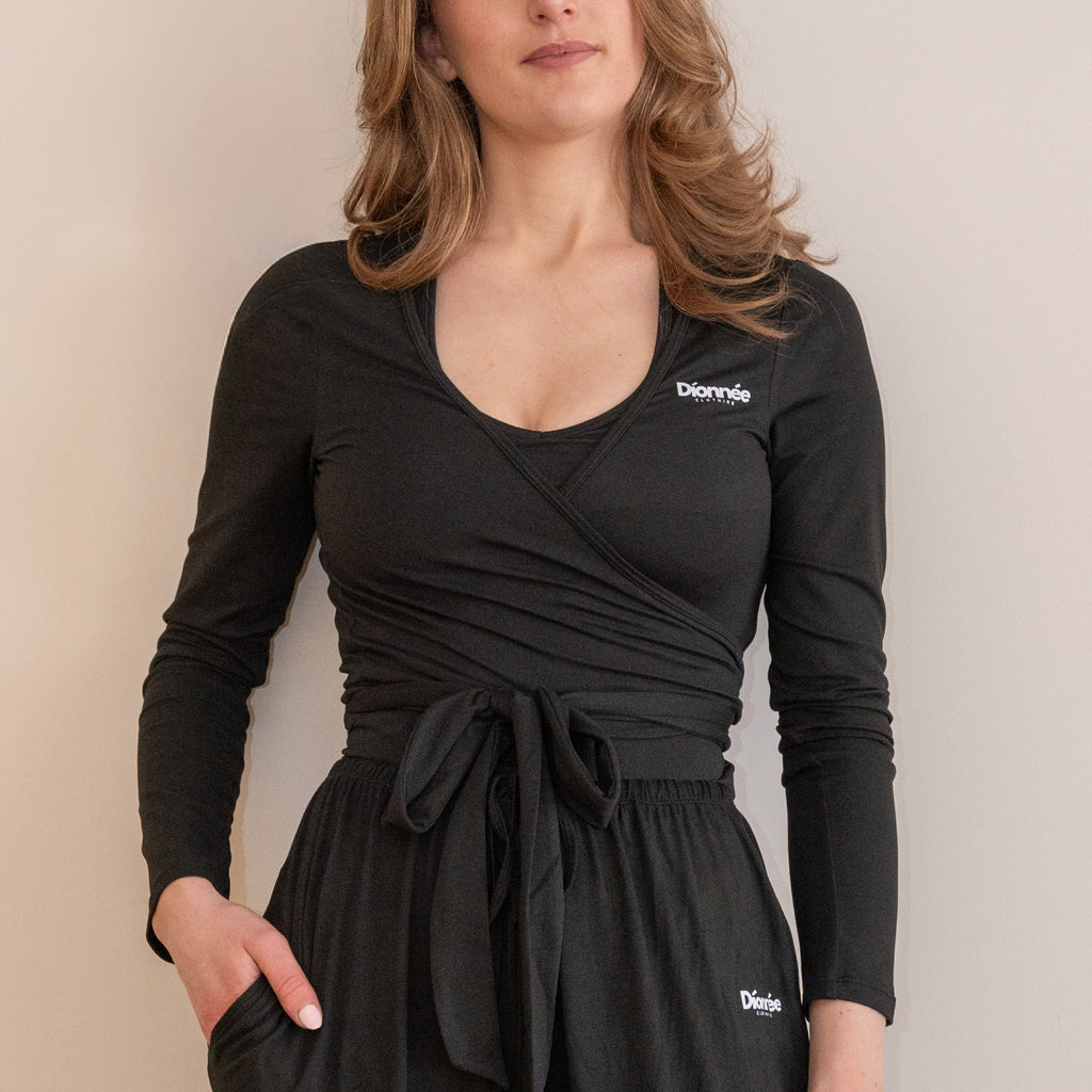 Wrap Cardigan black