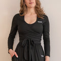 Wrap Cardigan black